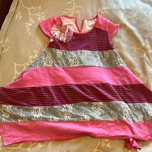 Isobella and Chloe pink and lace dress